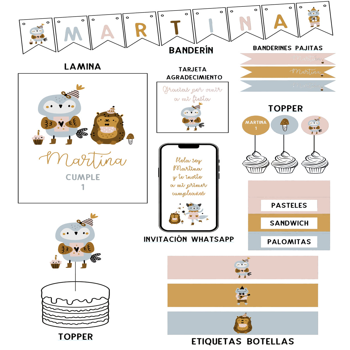 KIT ANIMALES DEL BOSQUE