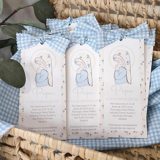 RECORDATORIO VIRGEN NIÑA CELESTE