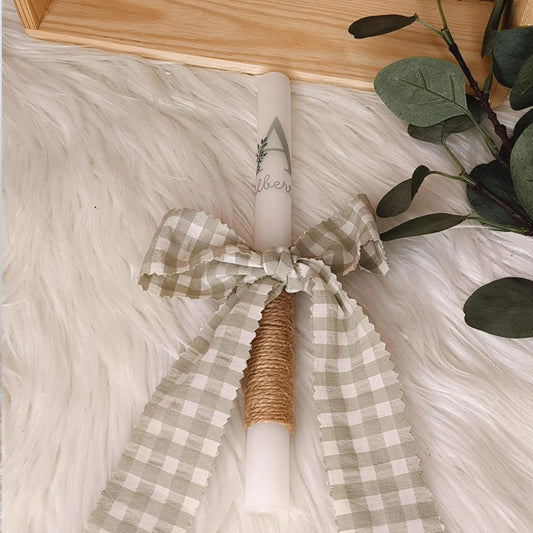 VELA BAUTISMAL VICHY VERDE