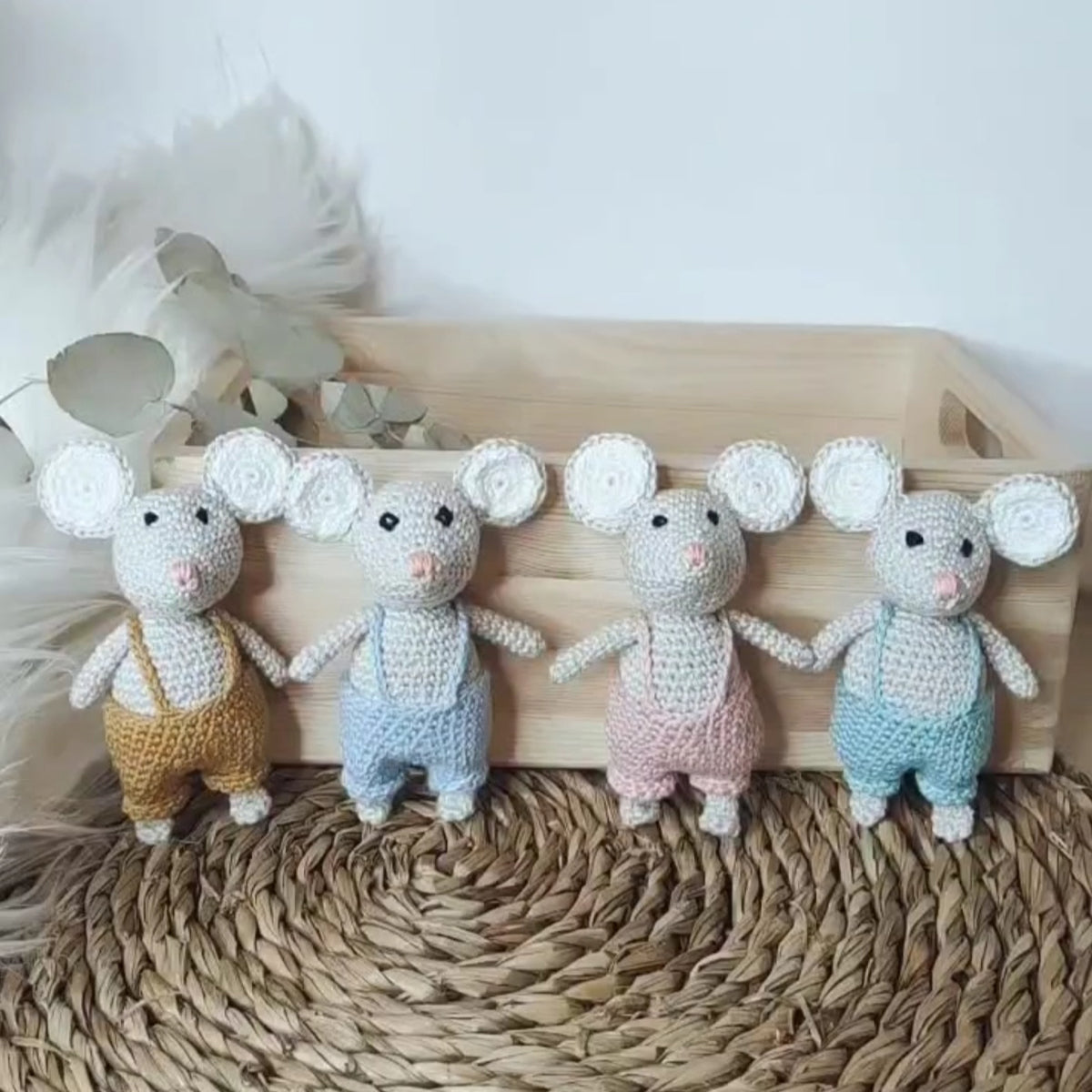 Crochet Raton RATÓN PEREZ CROCHET – Donatella hecho con amor